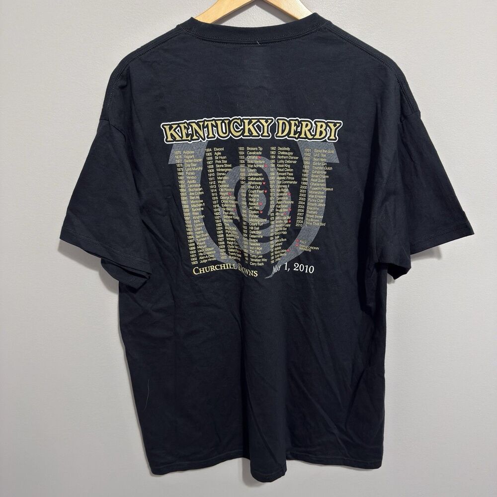 136th Kentucky Derby 2010 Churchill Downs T Shirt Horse Racing XL New with Tags
